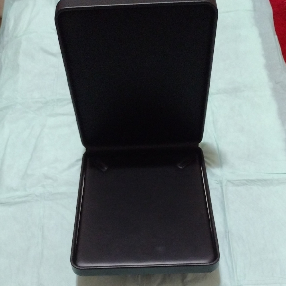 Large.black Leather like Necklace Display/Gift Box